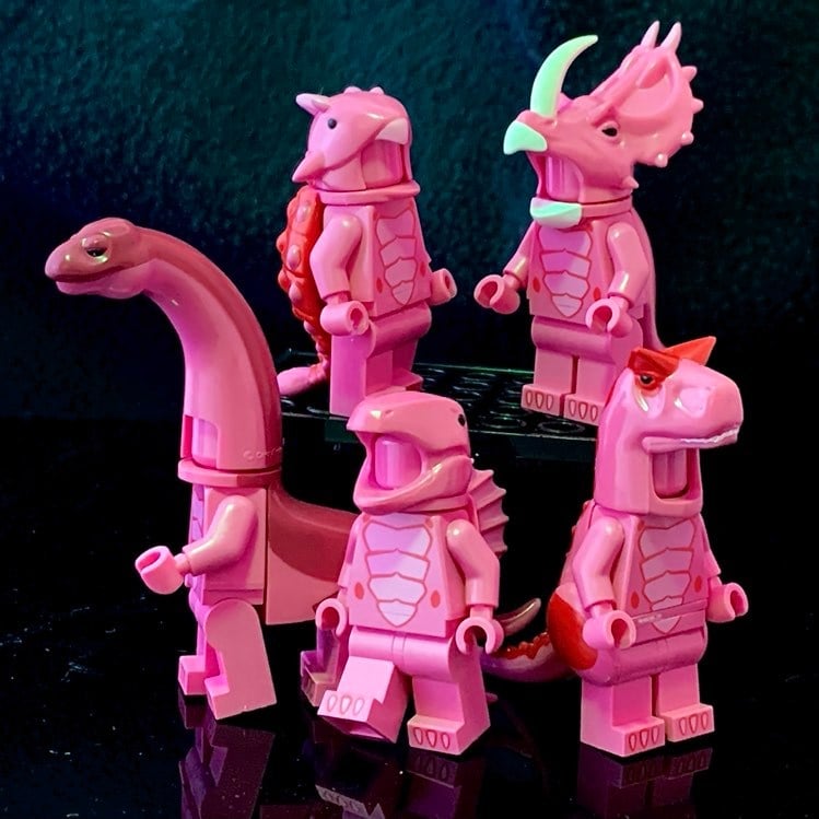 DINOWORKS ピンク DINO DUDES 2 - Bubblegum Edition! | Crazy Bricks